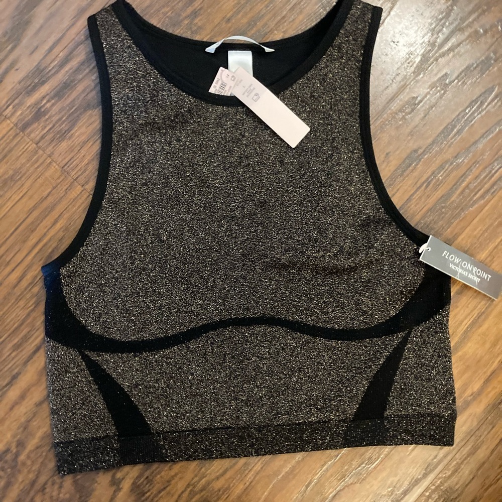 Victoria’s Secret Seamless Shine Flow On Point High Neck Tank Large
